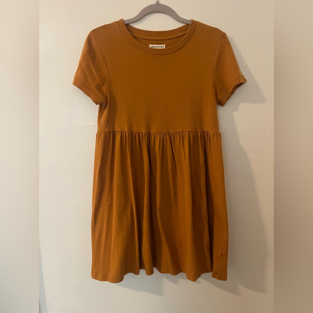 Orange Short Sleeve Dress